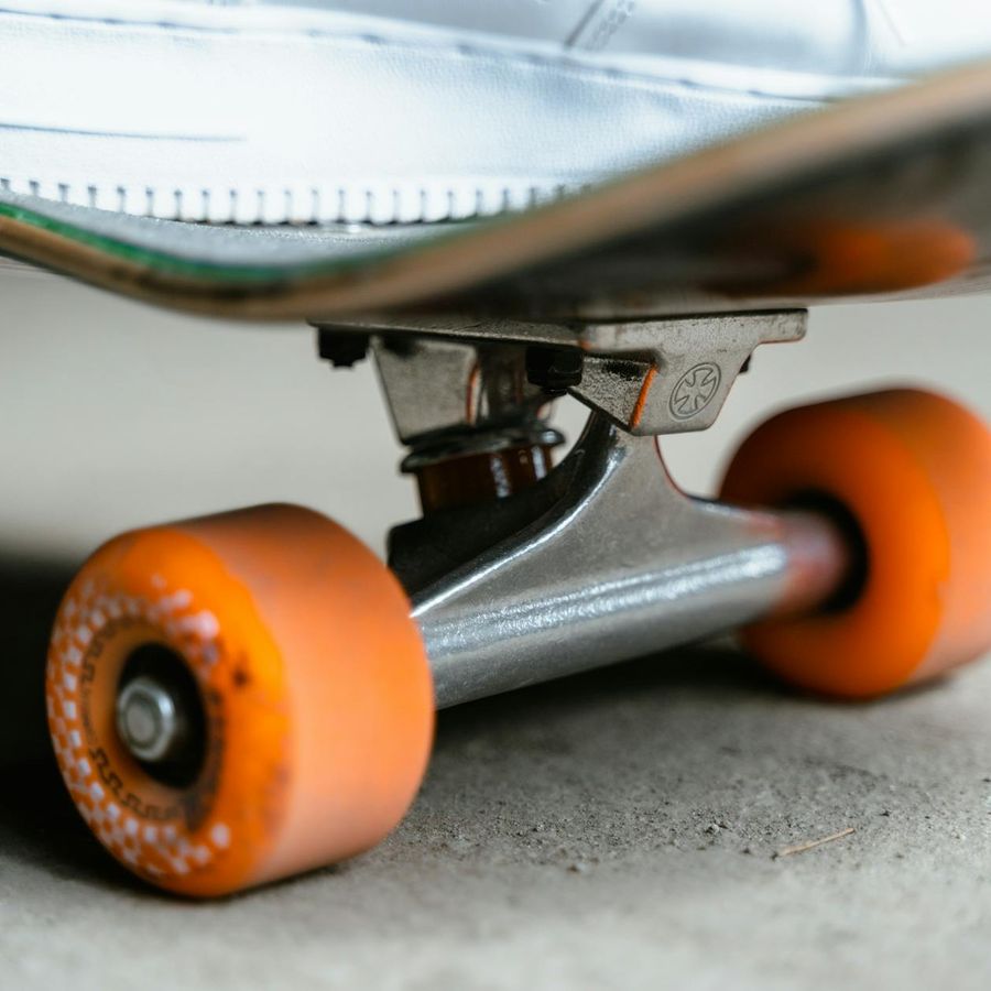 Detailed close-up of sports equipment and movement process.